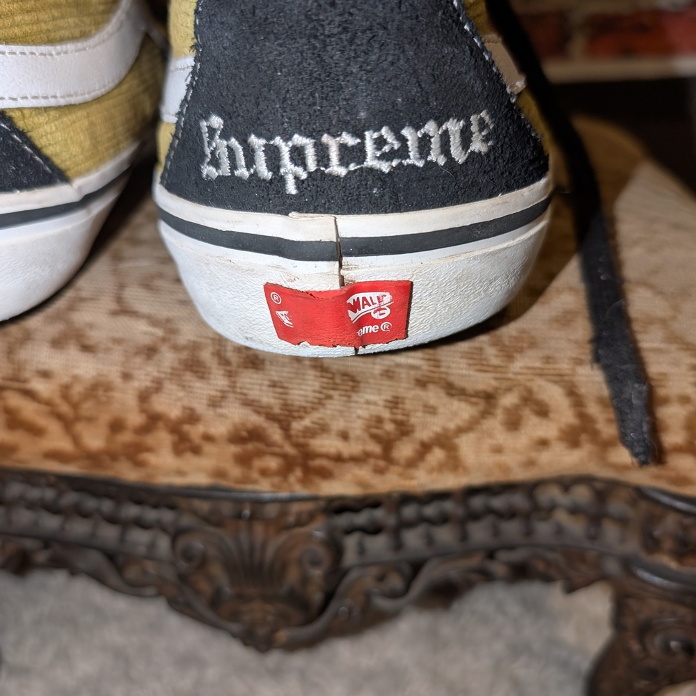Vans Black and Yellow Athletic Shoes